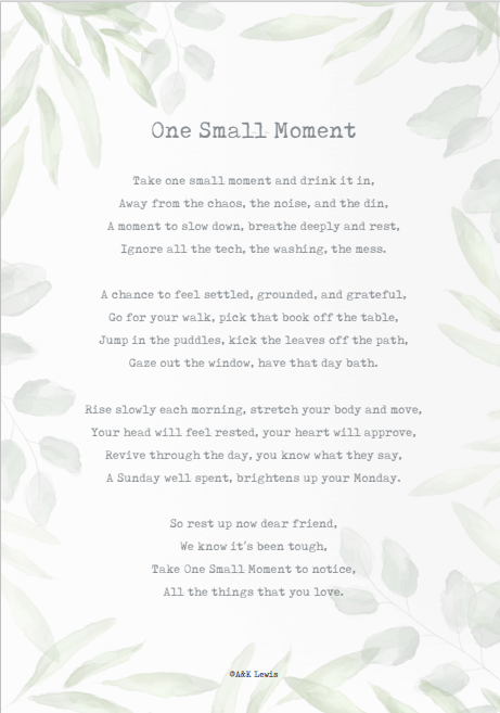 "One Small Moment" Print