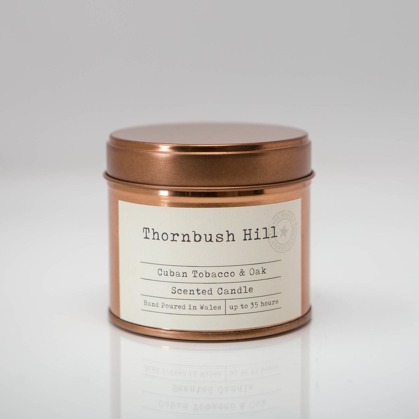 Cuban Tobacco & Oak Scented Soy Tin Candle
