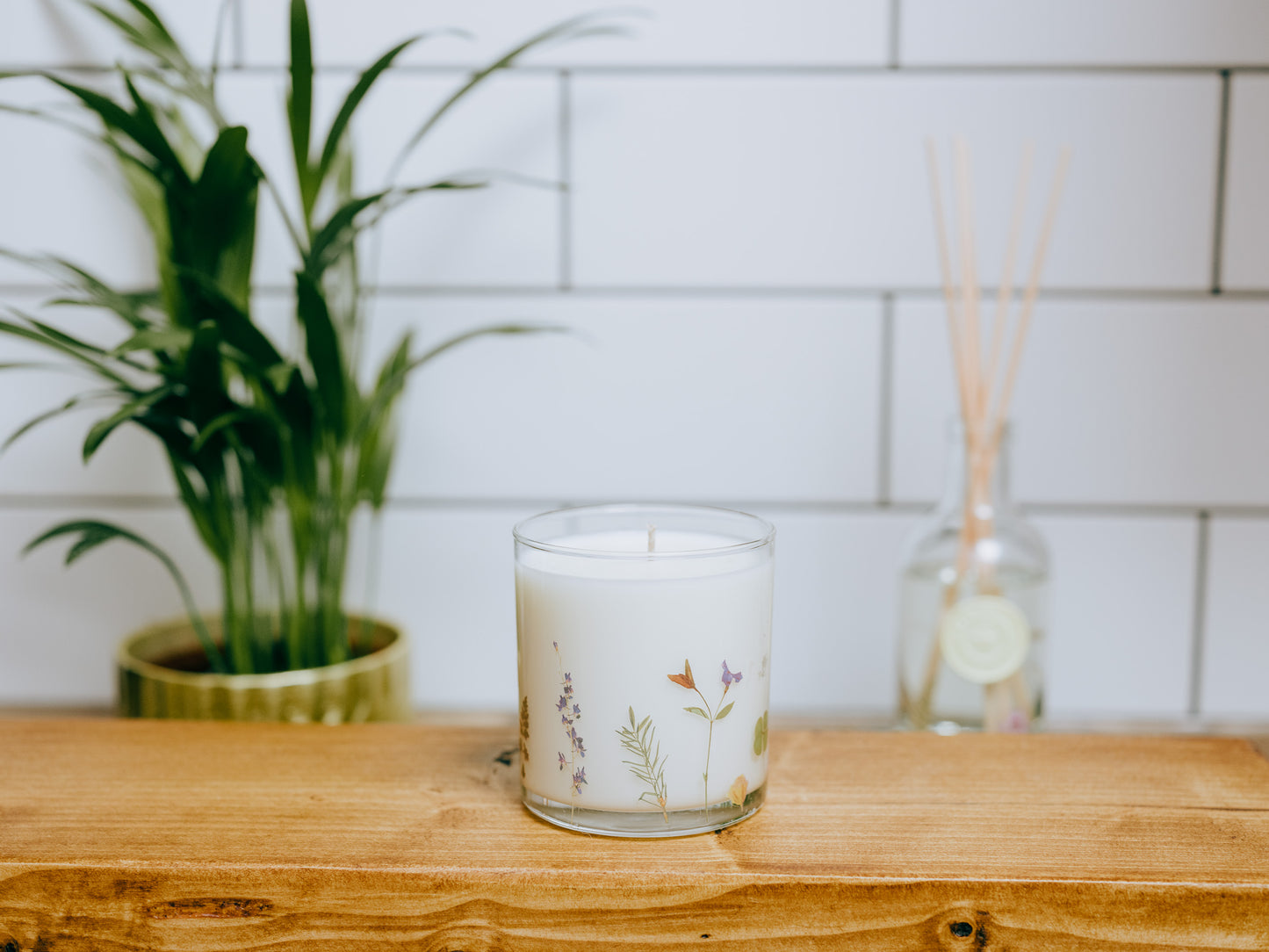 The Physic Garden Botanical Glass Candle
